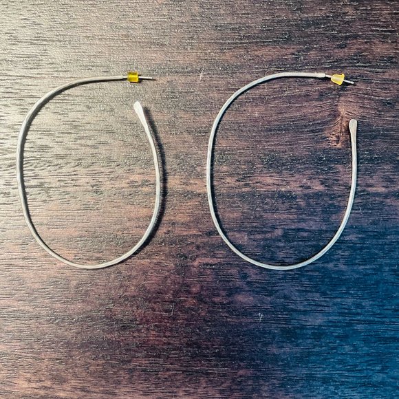 Sterling Silver Melissa Joy Manning Hoops - Picture 1 of 3